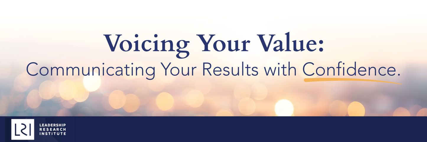 Voicing Your Value